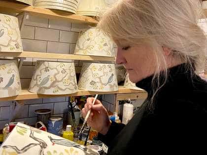 Jane McCall Lampshade Painting Workshop