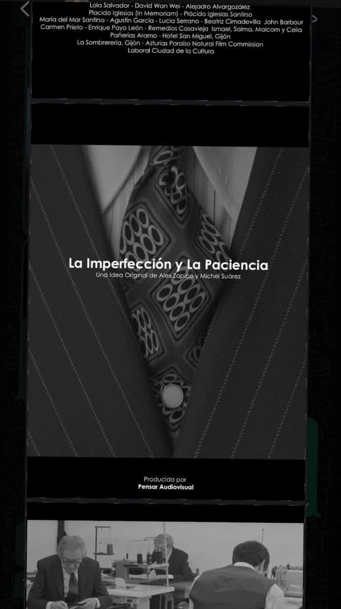 Proyección del documental La imperfección y la paciencia