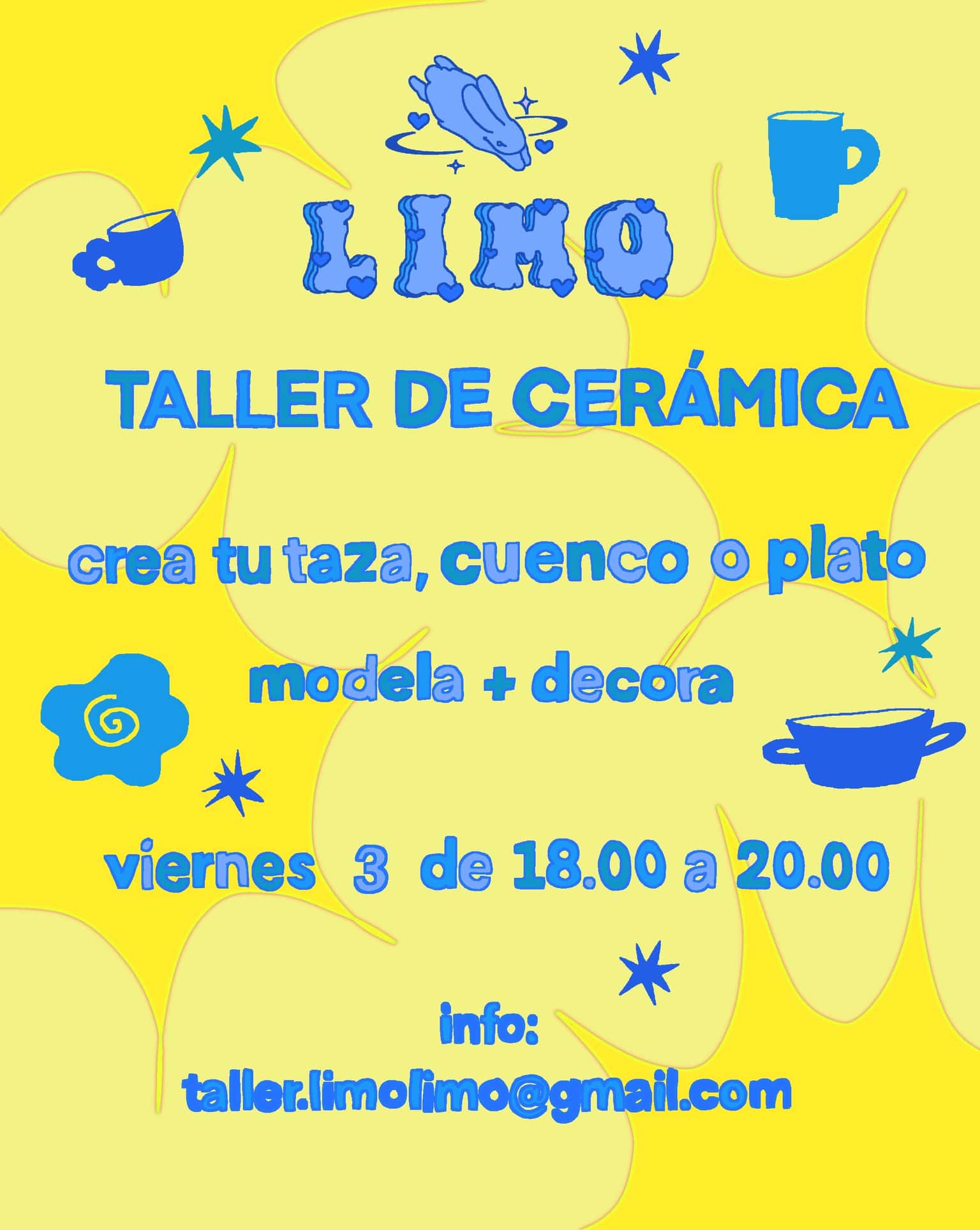 Taller de cerámica: crea tu taza, cuenco o plato