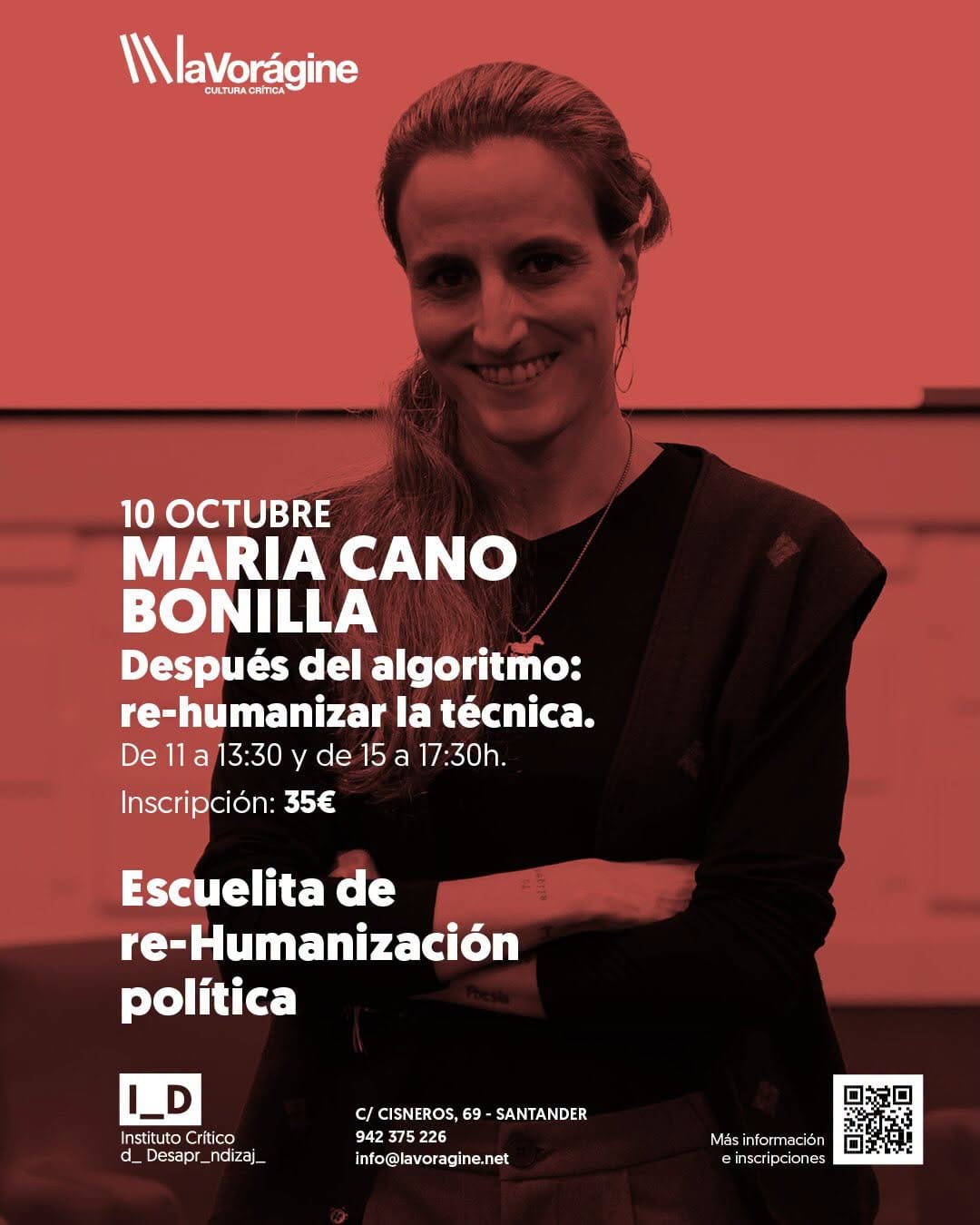 Después del algoritmo: re-humanizar la técnica, con María Cano Bonilla
