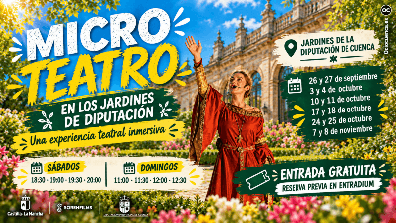 Microteatro en los Jardines de la Diputación (Programa A)