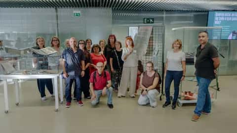 Exposición del alumnado del Obradoiro de Teares