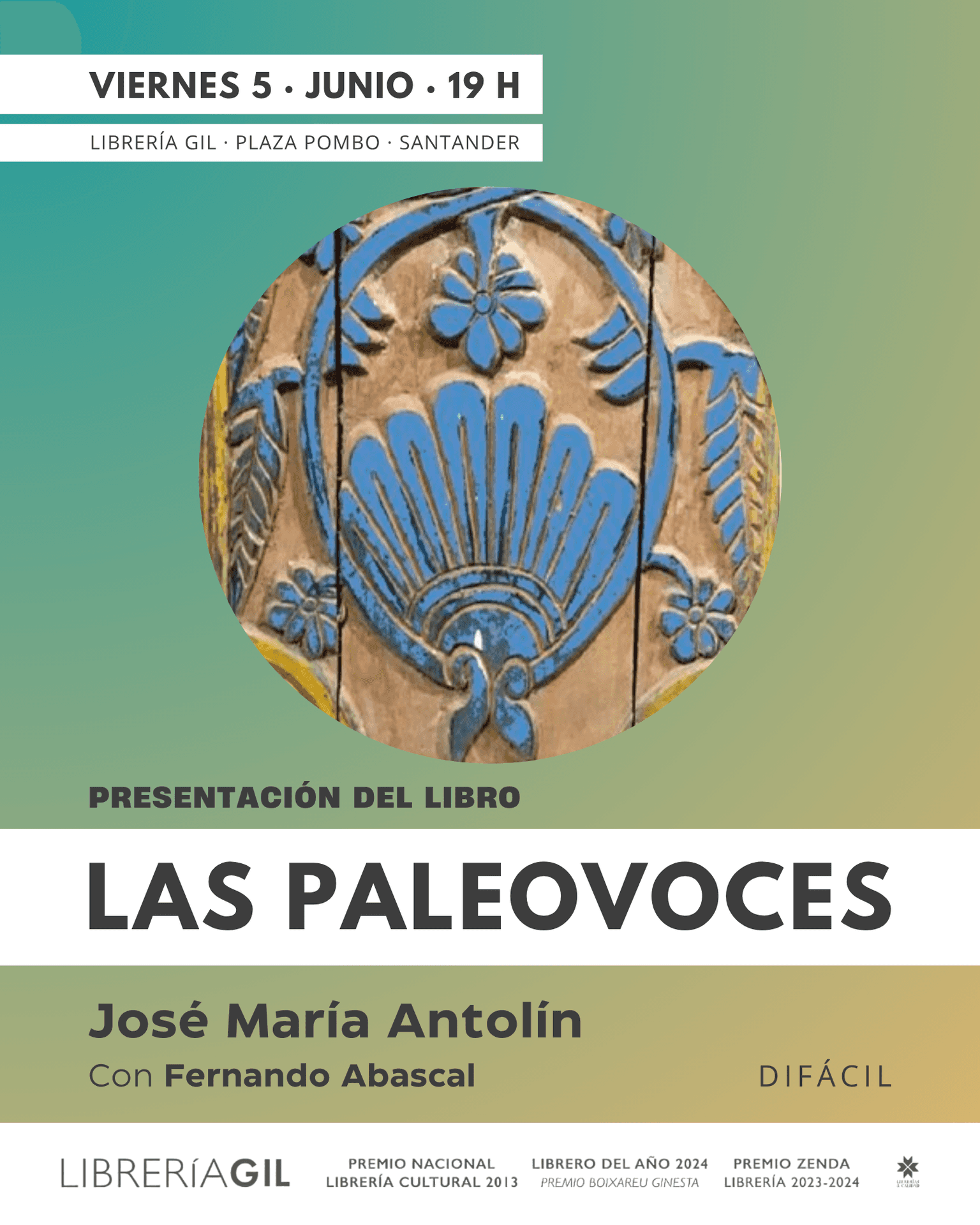 Presentación del libro 'Las paleovoces' de José María Antolín
