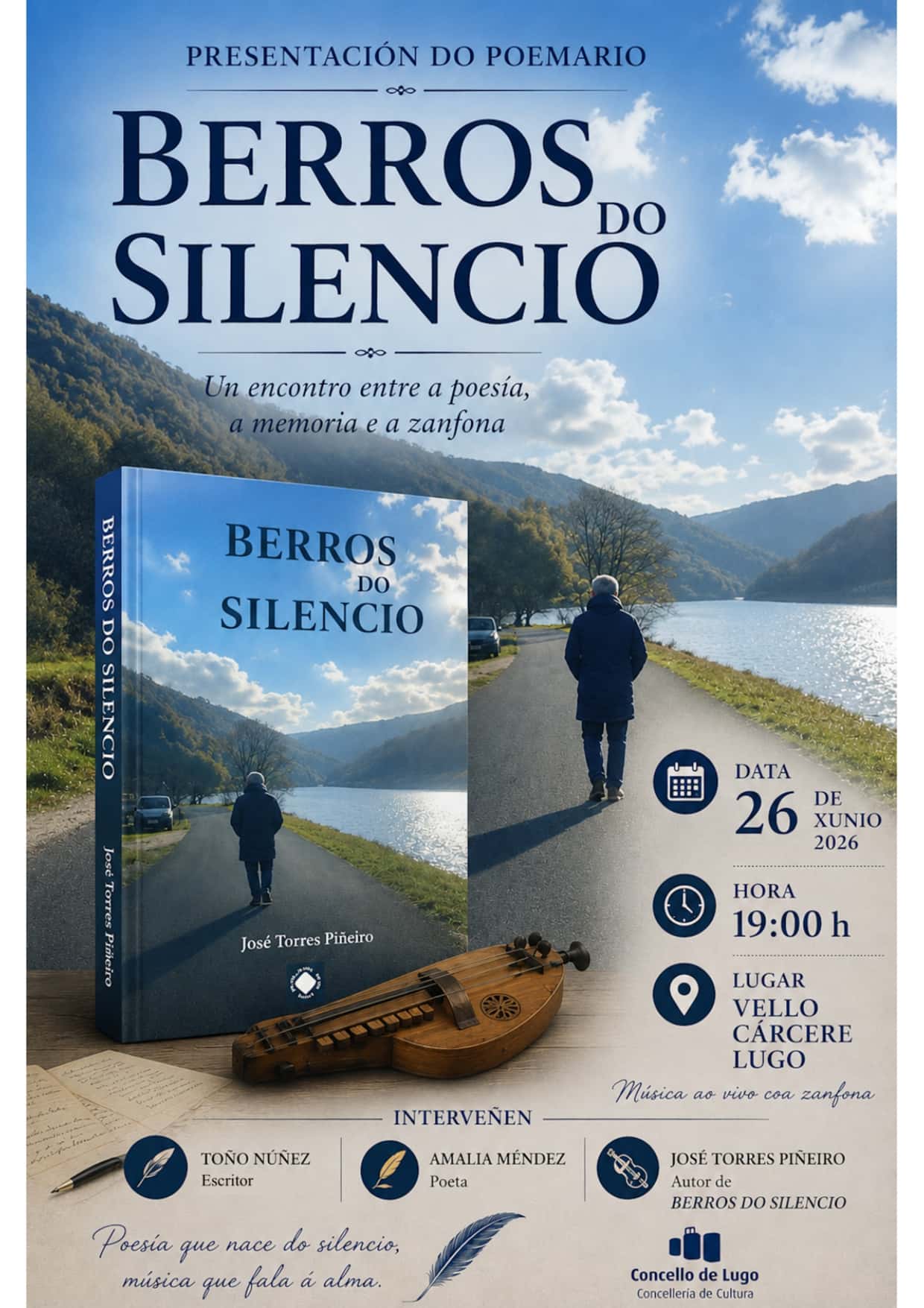 Presentación del poemario Berros do silencio