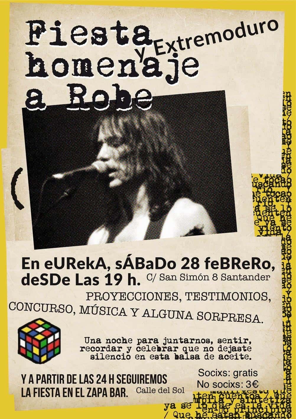 Fiesta homenaje a Robe