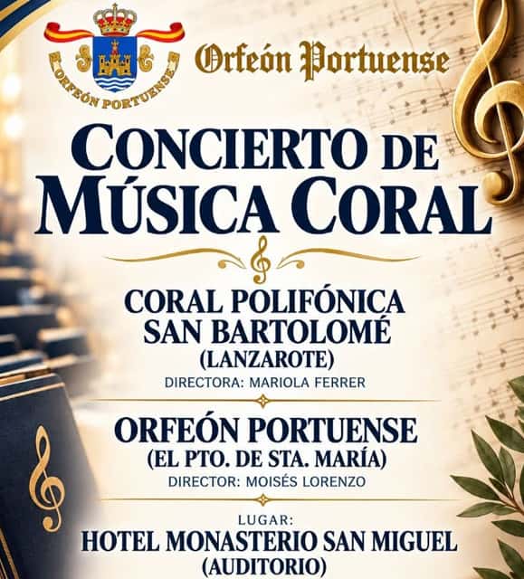 Concierto de Música Coral: Coral Polifónica 'San Bartolomé' y Orfeón Portuense