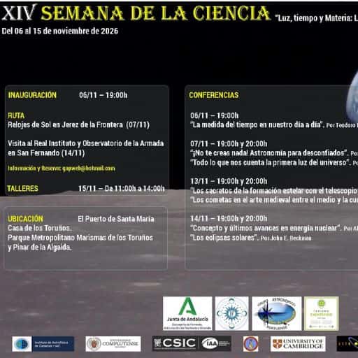 XIV Semana de la Ciencia - Luz, tiempo y materia: la danza del Universo