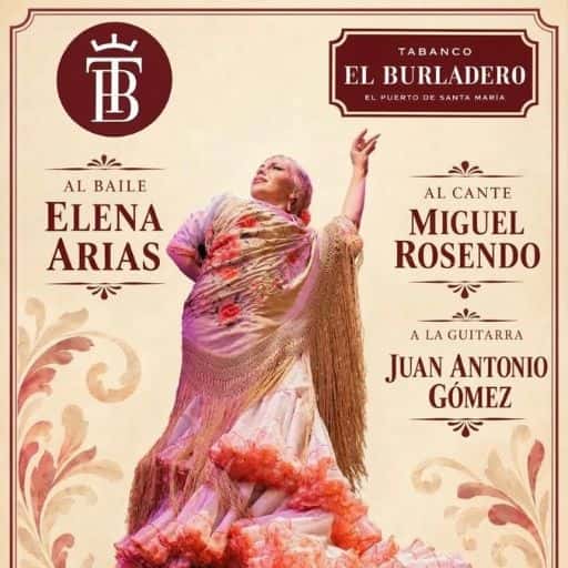 Especáculo Flamenco: Al cante Miguel Rosendo, al baile Elena Arias, al toque Juan Antonio Gomez