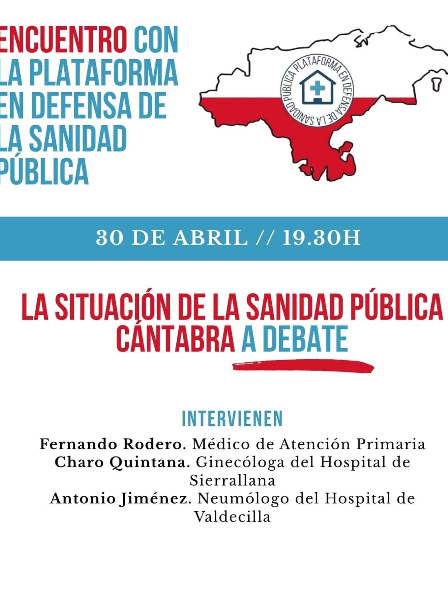 La situación de la Sanidad Pública Cántabra, a debate