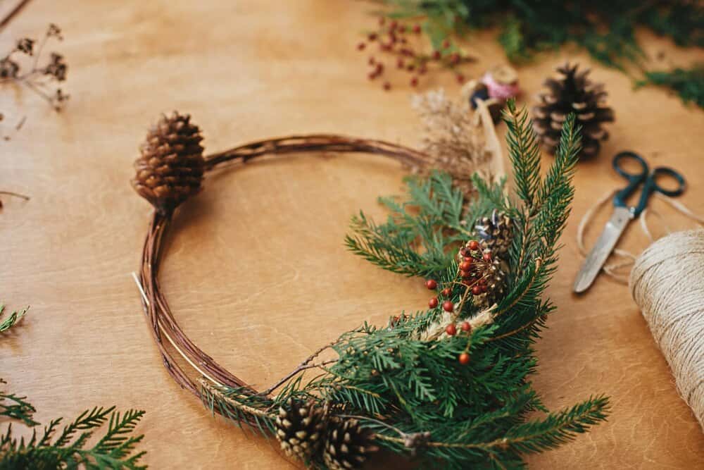 Christmas Dried Flower Wreath-Making Workshop
