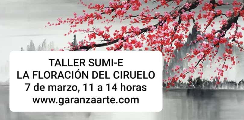 Taller de pintura tradicional japonesa, Sumi-E: La floración de los ciruelos