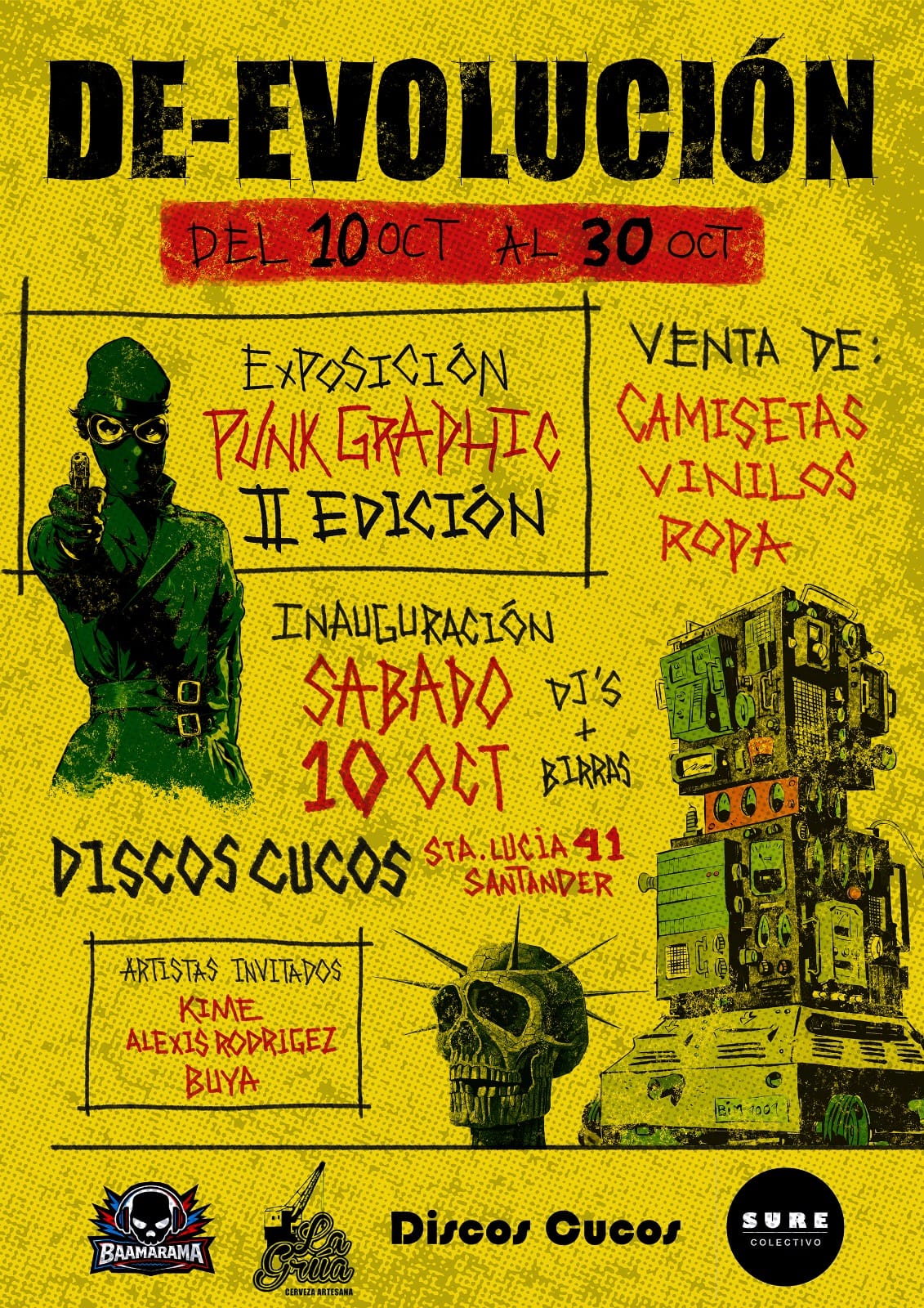 De-Evolución, segunda edición de Punk Graphics. Inauguración