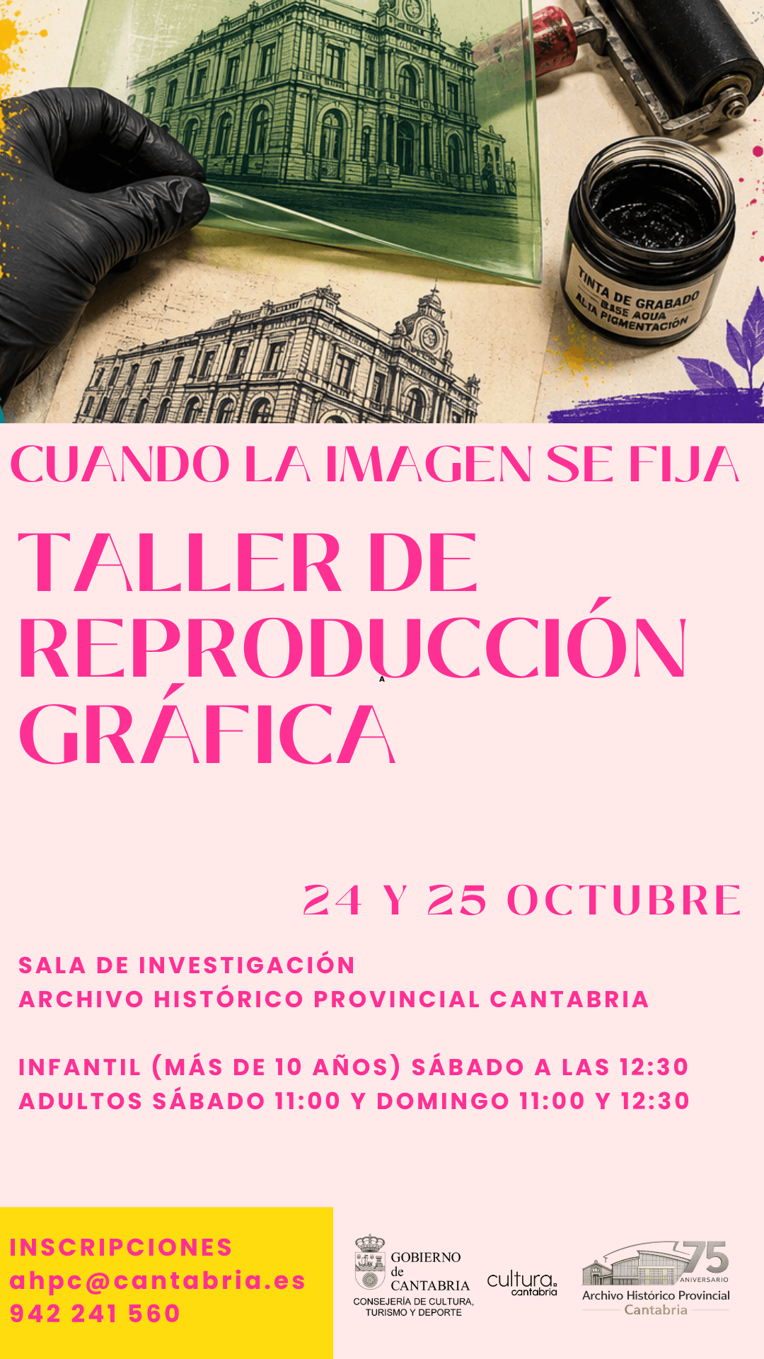 Cuando la imagen se fija. Taller de reproducción gráfica para niños y adultos