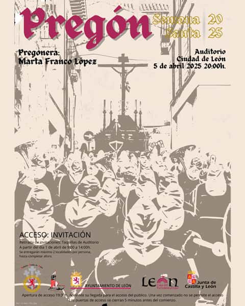 PREGÓN OFICIAL DE SEMANA SANTA LEÓN 2025