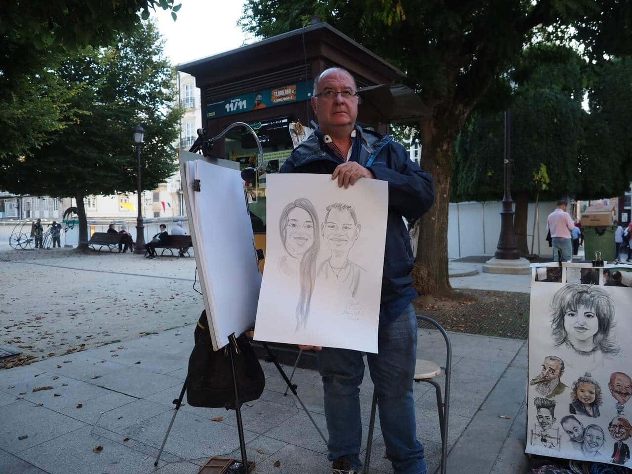 Retratos y caricaturas de Vicente Blanes Valero