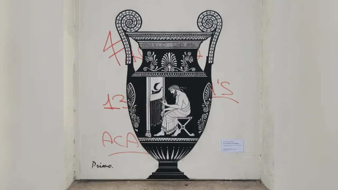 Grafiti conmemorativo del 25-N