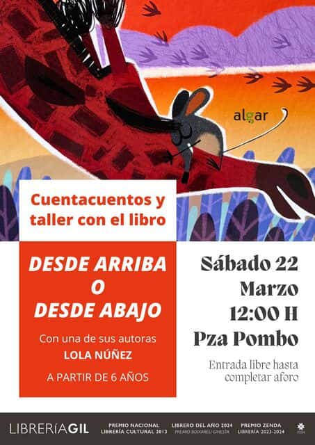 Cuentacuentos y taller con el libro "Desde arriba o desde abajo"