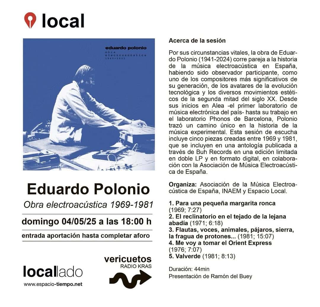 Eduardo Polonio: Obra electroacústica 1969-1981