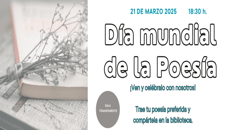 Celebra el Día Mundial de la Poesía