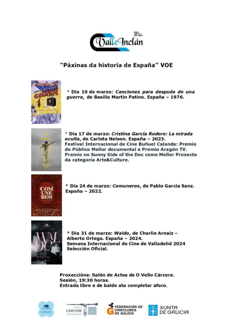 Ciclo de Cine Páxinas da historia de España