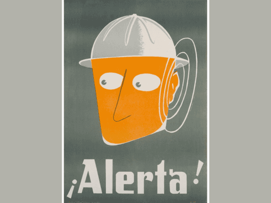 La prevención de riesgos laborales en el cartel, 1932 – 1968. Colección del Muséu del Pueblu d’Asturies