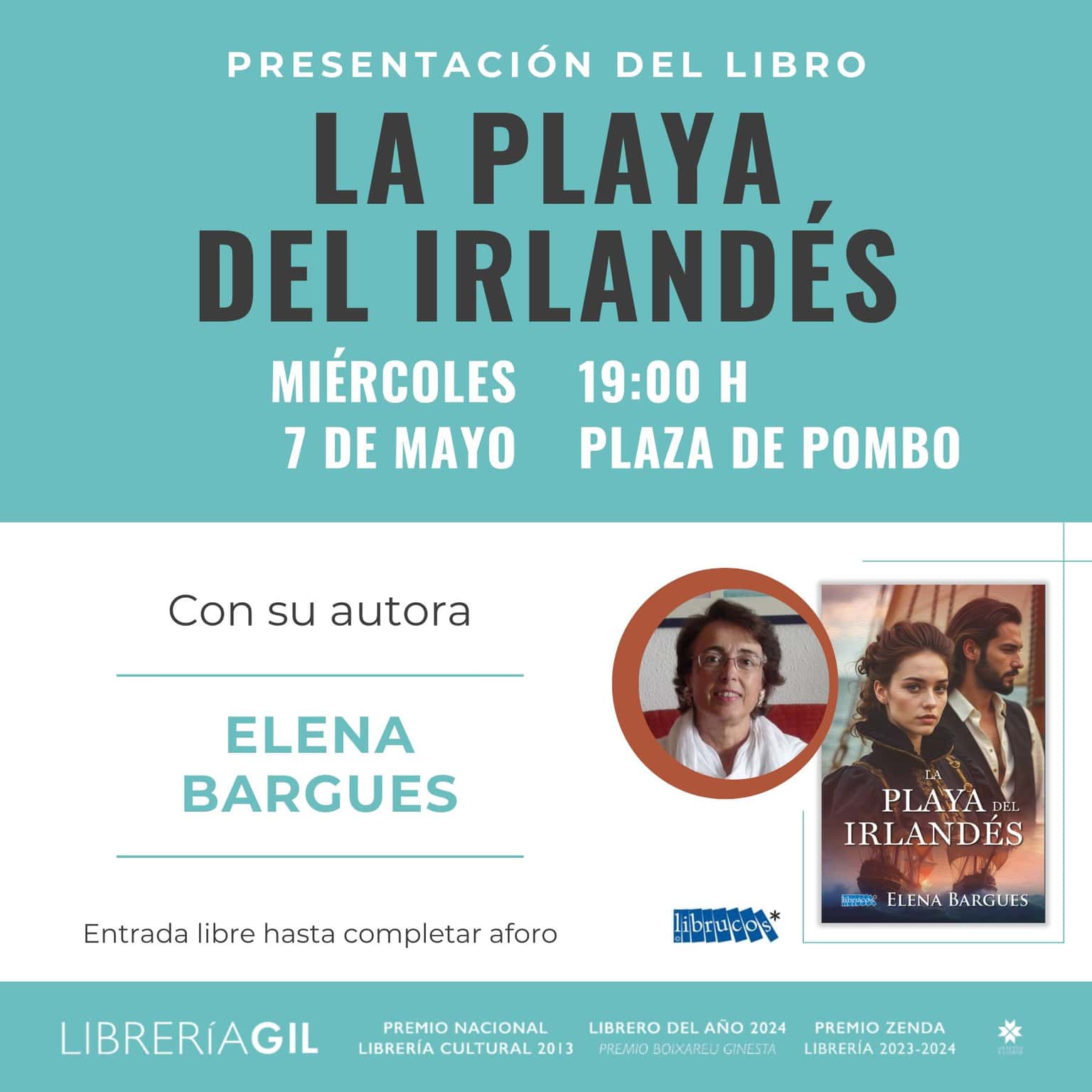 Elena Bargues presenta su novela "La playa del irlandés"