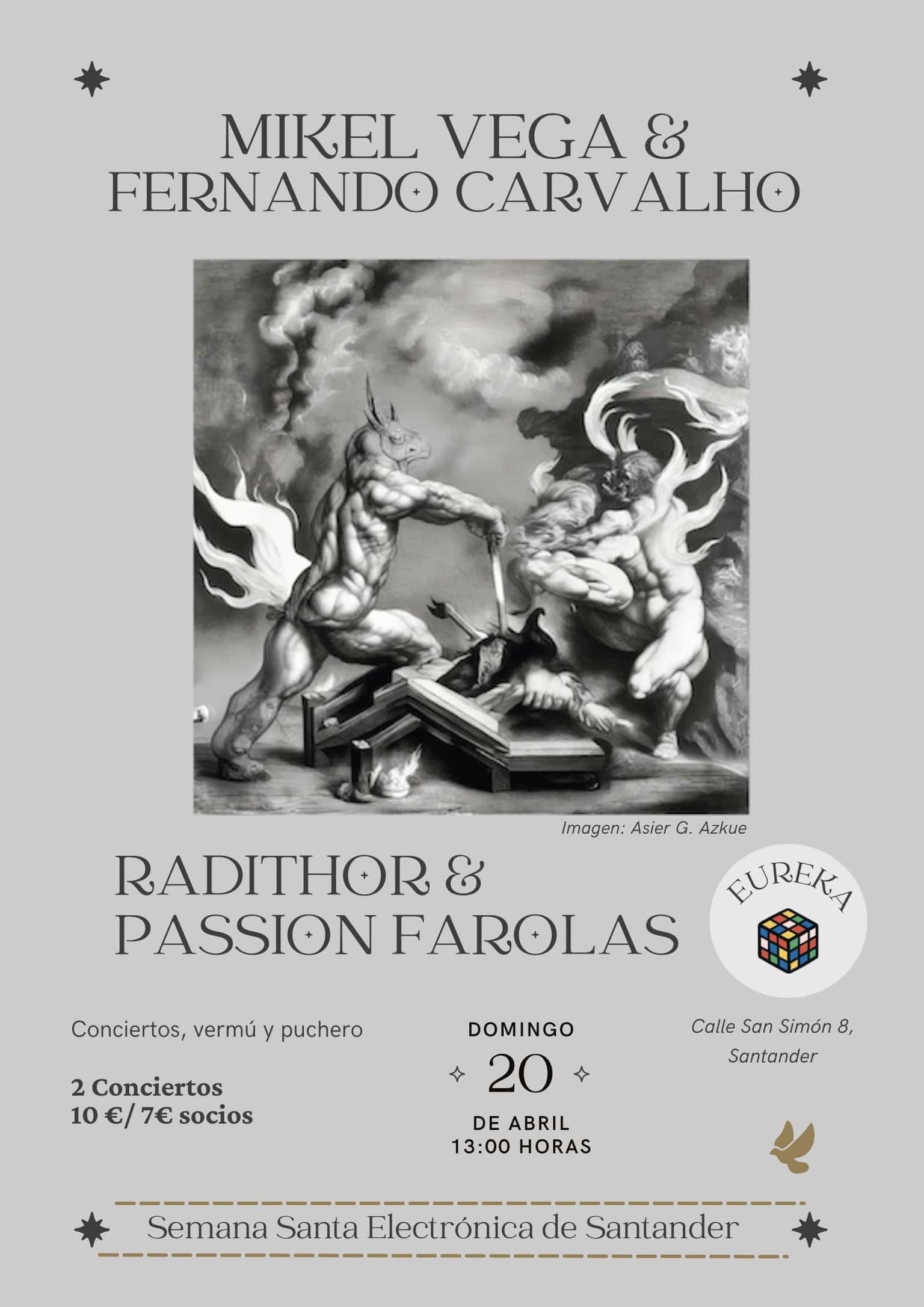 Conciertos: Mikel Vega & Fernando Carvalho y Radithor & Passion Farolas