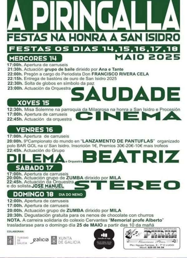 Fiestas en A Piringalla 2025