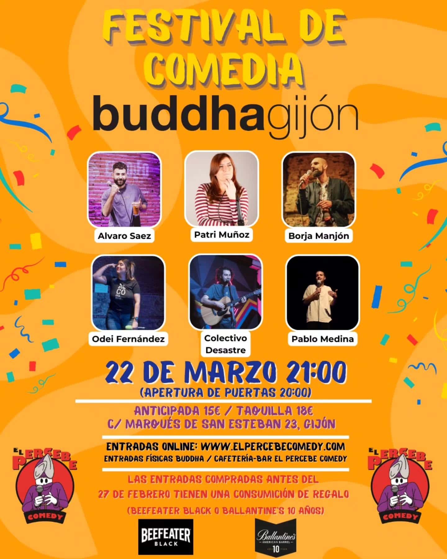 Festival de Comedia en Buddha Gij贸n