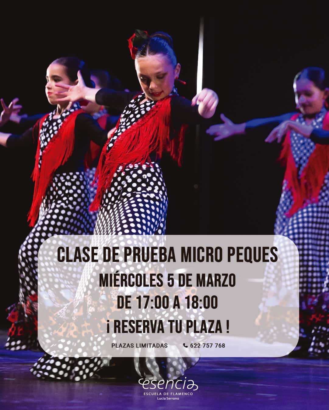 Clase abierta de flamenco para "micropeques"