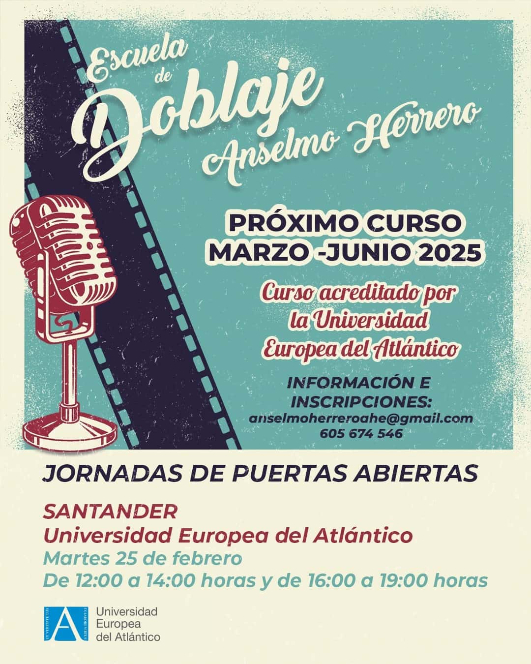 Descubre tu voz. Cursos cuatrimestrales de la Escuela de Doblaje