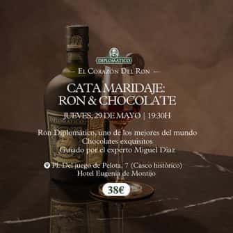 Cata maridaje Ron & Chocolate