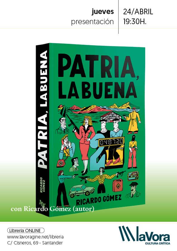 Ricardo Gómez presenta el libro "Patria, la buena"