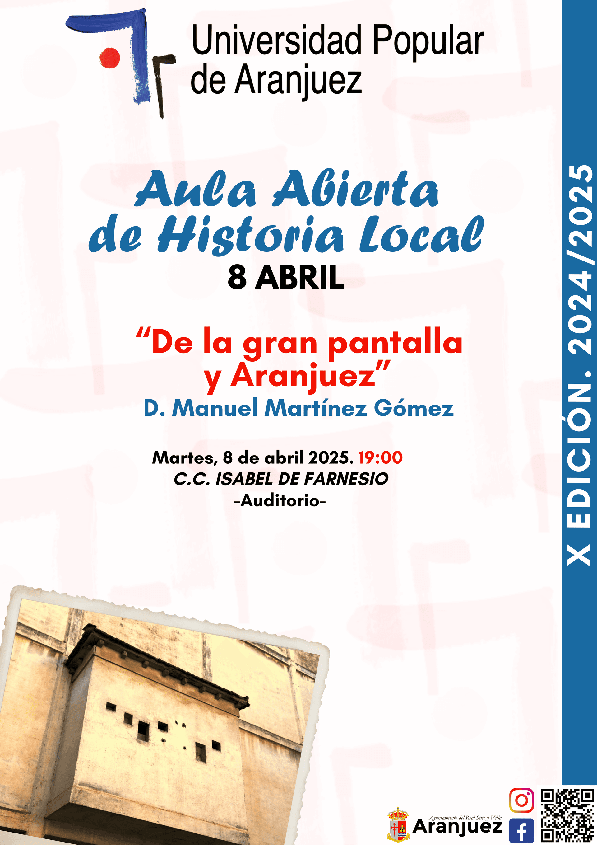 AULA ABIERTA. DE LA GRAN PANTALLA Y ARANJUEZ