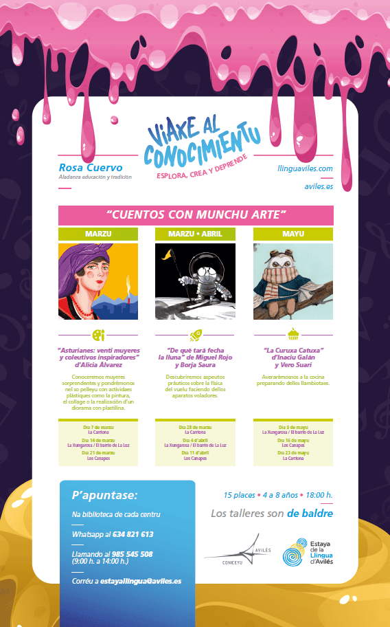 Talleres infantiles de creatividá: “Viaxe al conocimientu: pa esplorar, crear y deprender”