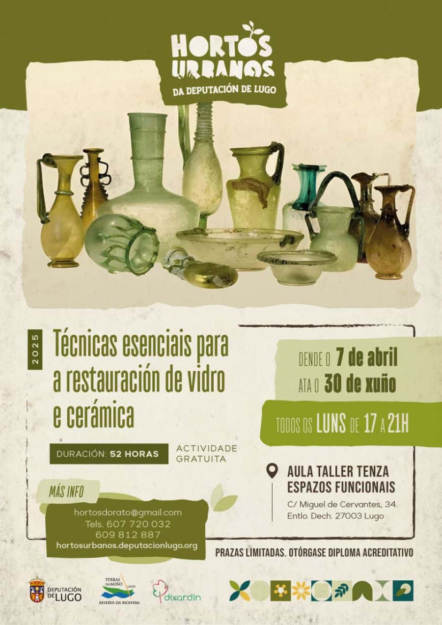 Obradoiro Técnicas esenciais para a restauración de vidro e cerámica