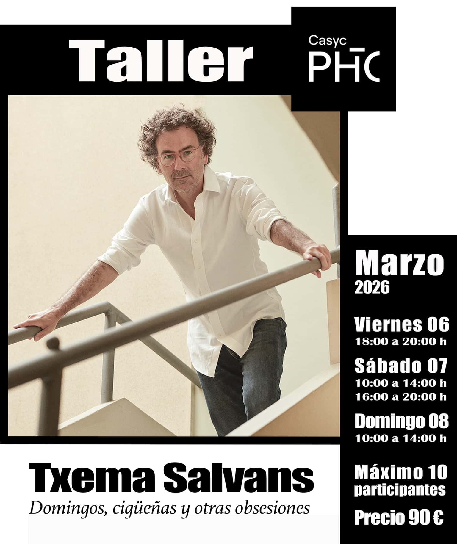 Domingos, cigüeñas y otras obsesiones - Taller con Txema Salvans