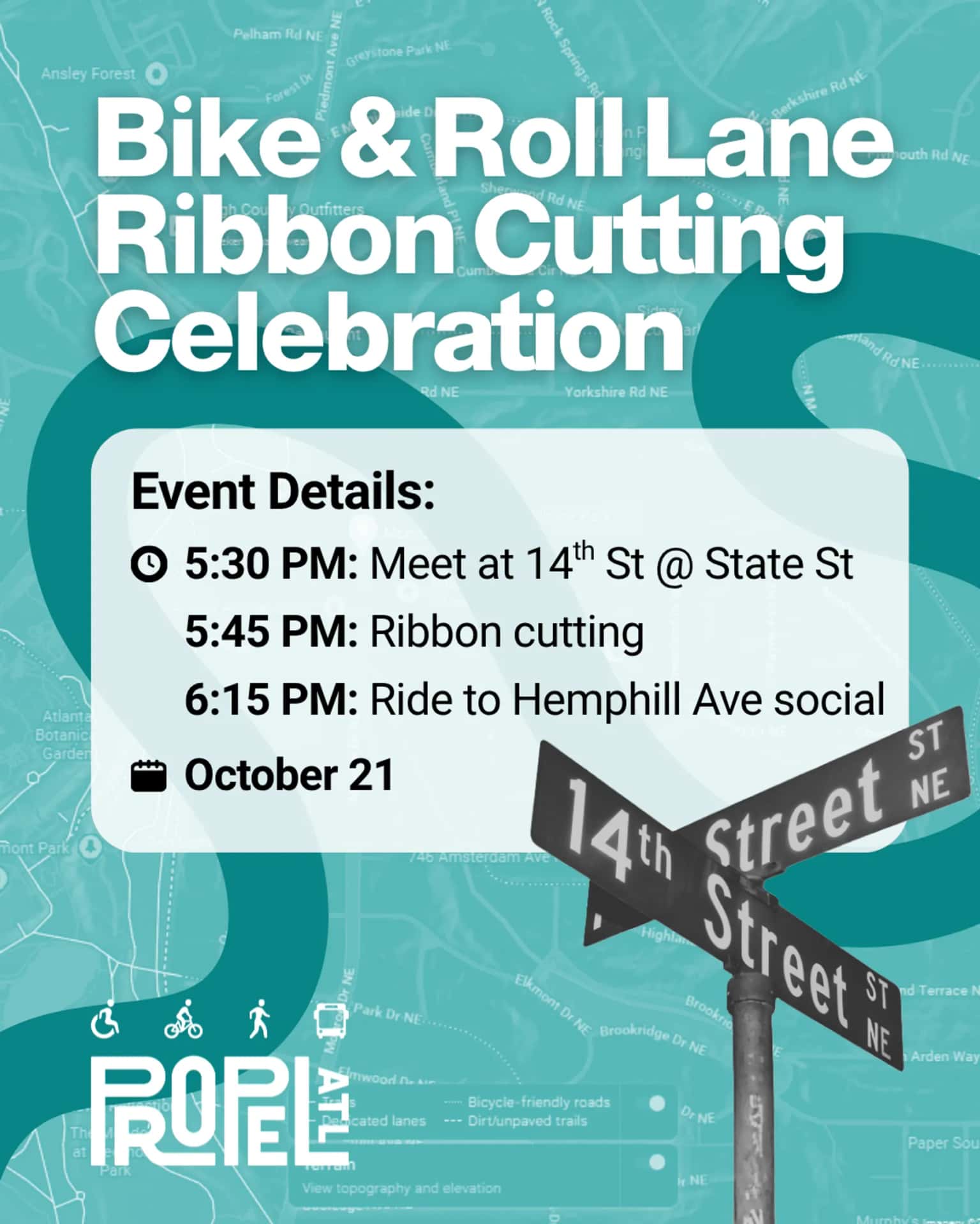 Celebration of the 14th St Bike Lanes