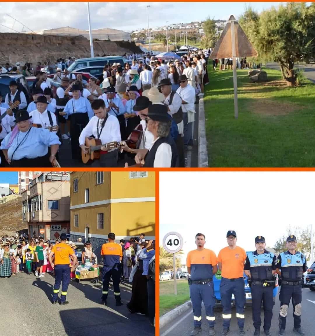 Escenario de las fiestas patronales de Melenara