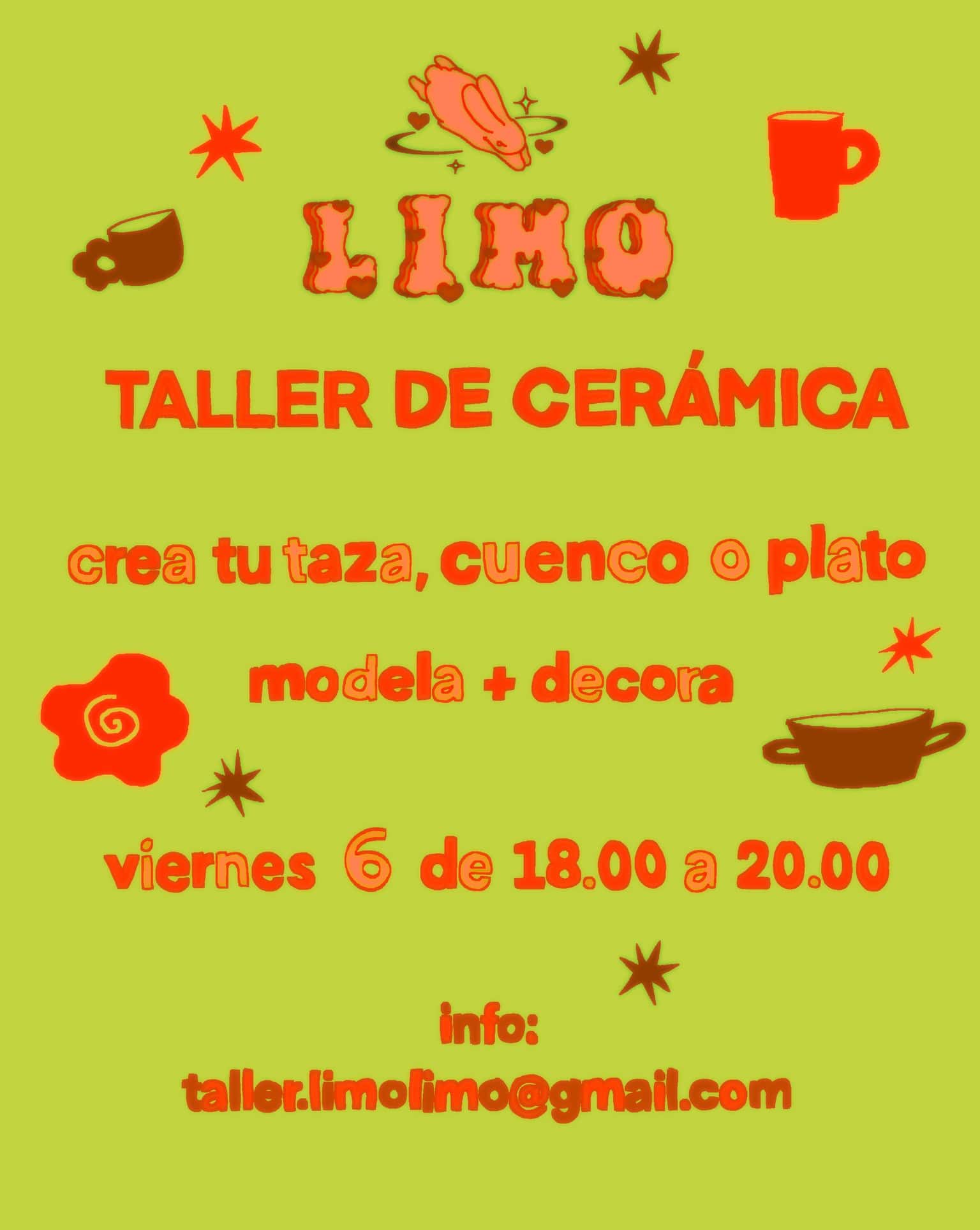 Taller de cerámica: crea tu taza, cuenco o plato