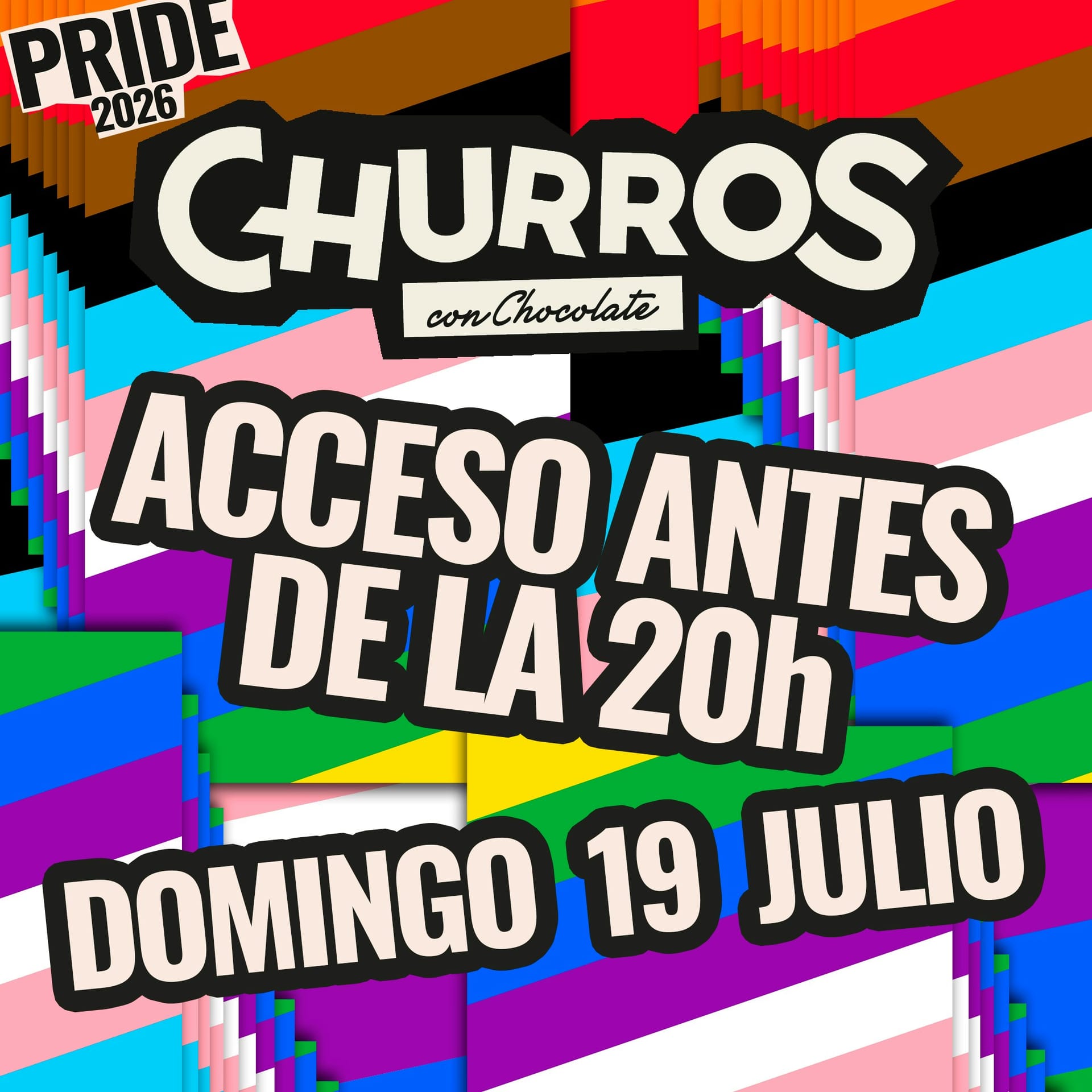 Churros con Chocolate - PRIDE BCN Closing