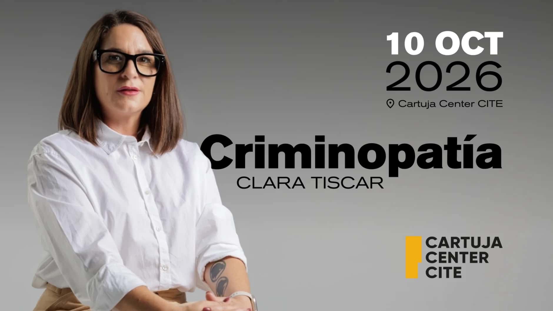 Criminopatía en directo, con Clara Tiscar