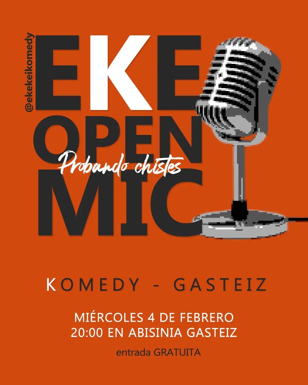 OpenMic de Ekekei febrero
