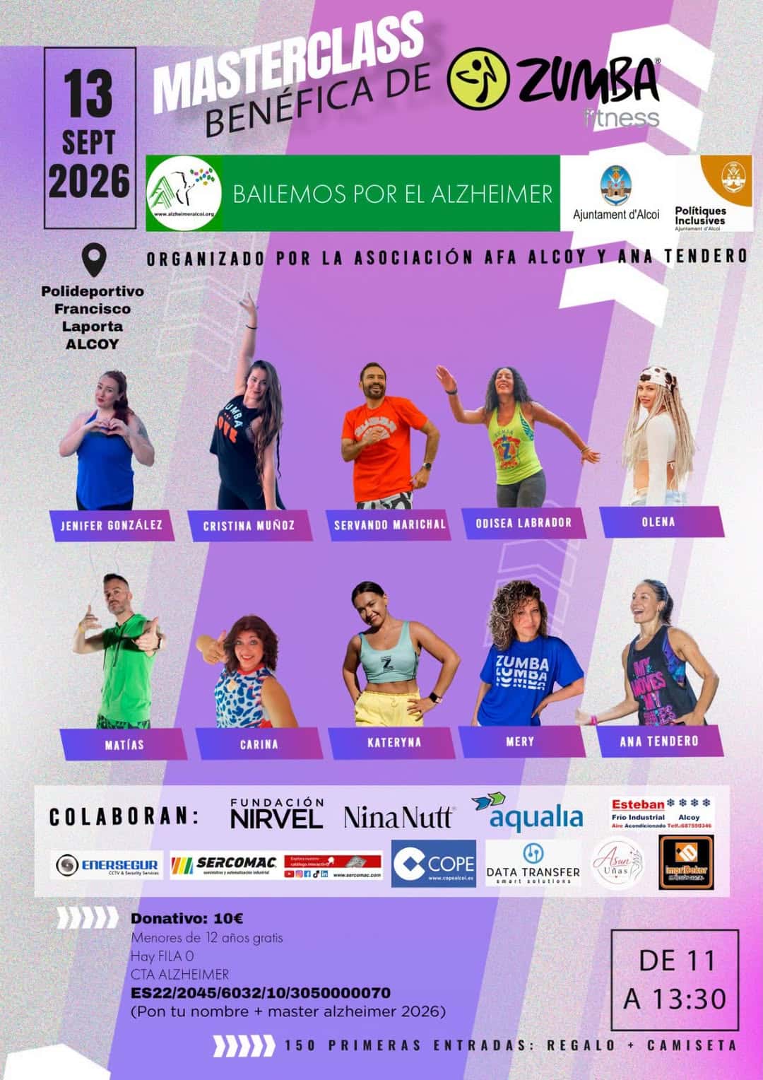 Masterclass benéfica de Zumba - Bailemos por el Alzheimer