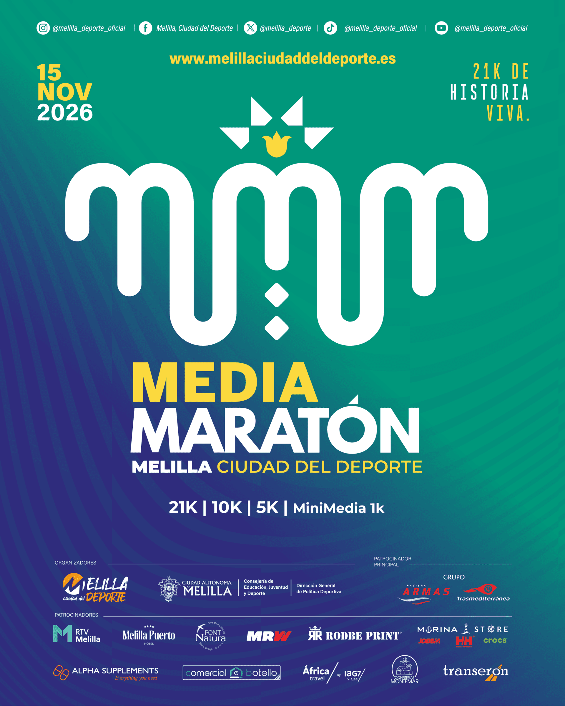 XIV Media Maratón Melilla, Ciudad del Deporte