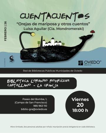 Cuentacuentos 'Orejas de mariposa y otros cuentos'