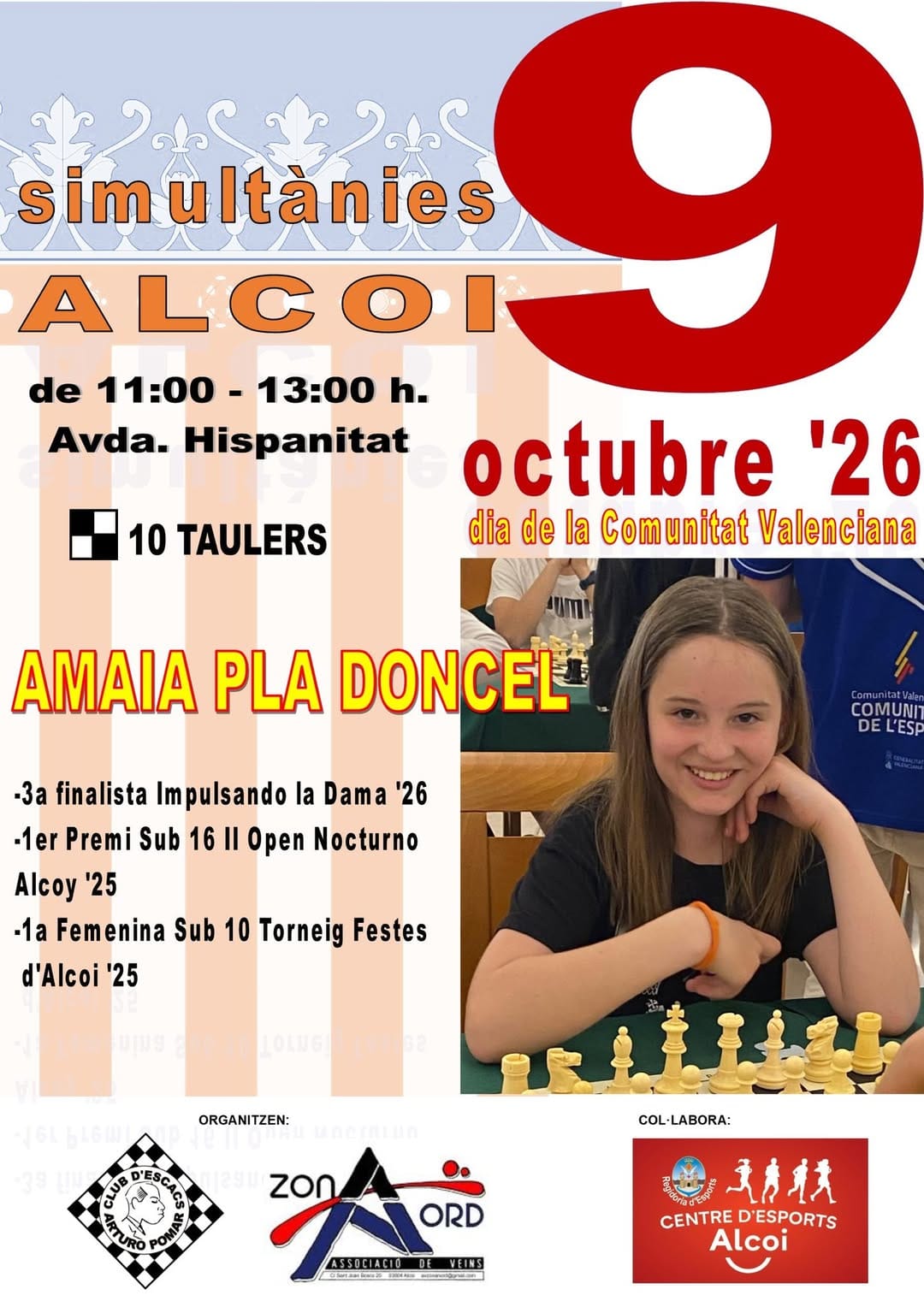 Simultáneas de ajedrez con la maestra Amaia Pla Doncel