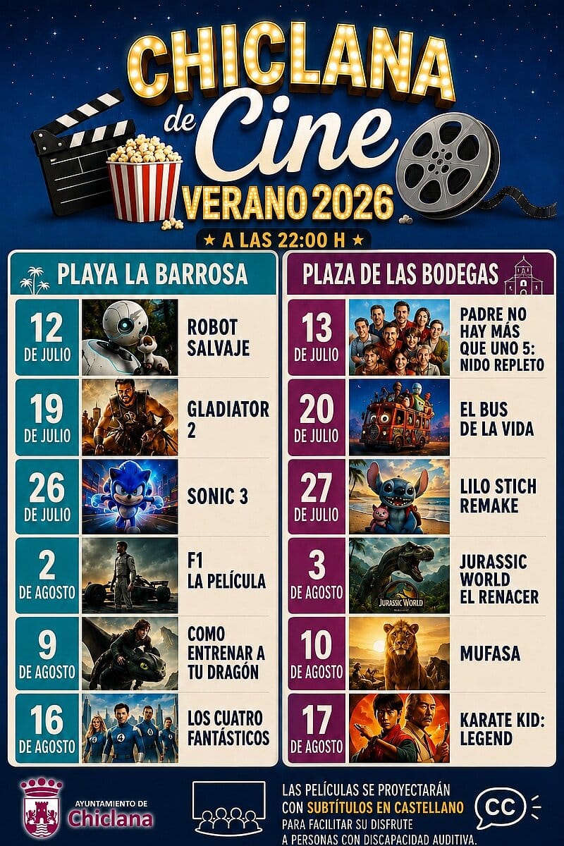 Cine de Verano - Chiclana de Cine