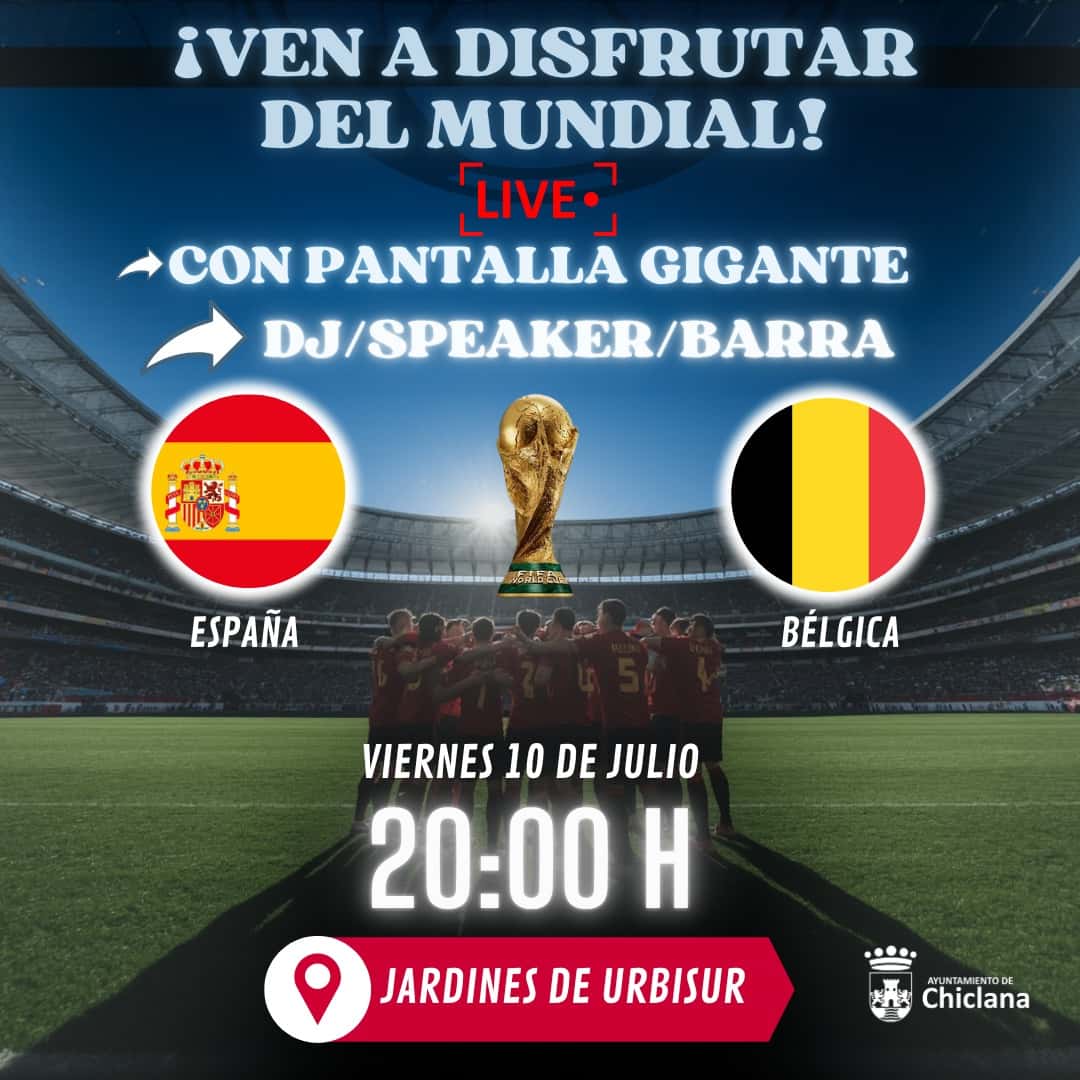 Vive y disfruta del mundial España-Bélgica