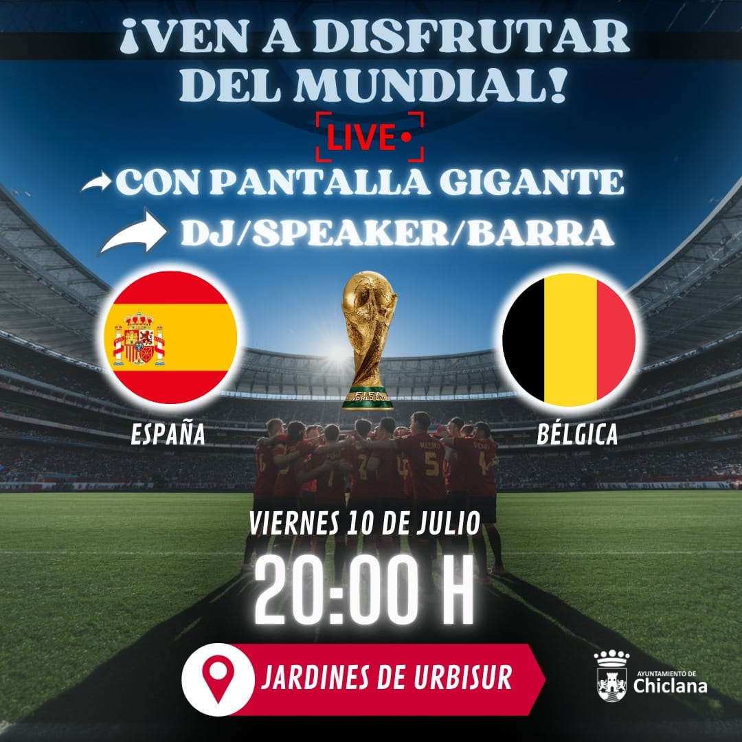 Vive y disfruta del mundial España-Bélgica